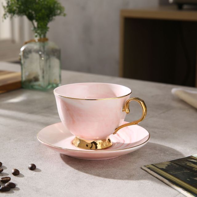 Marble Ceramic Teacup