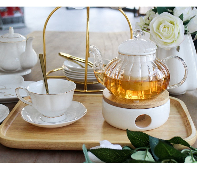 White & Gold Tea Set