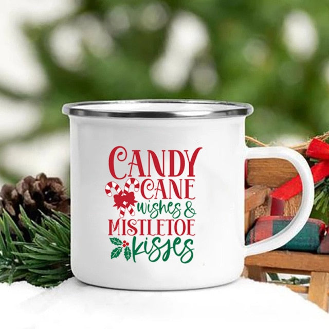 Christmas Enamel Mugs