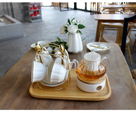 White & Gold Tea Set