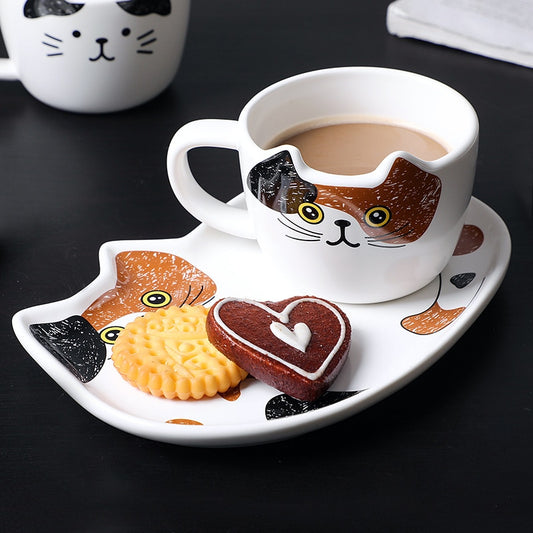 Cute Cat Ceramics Set